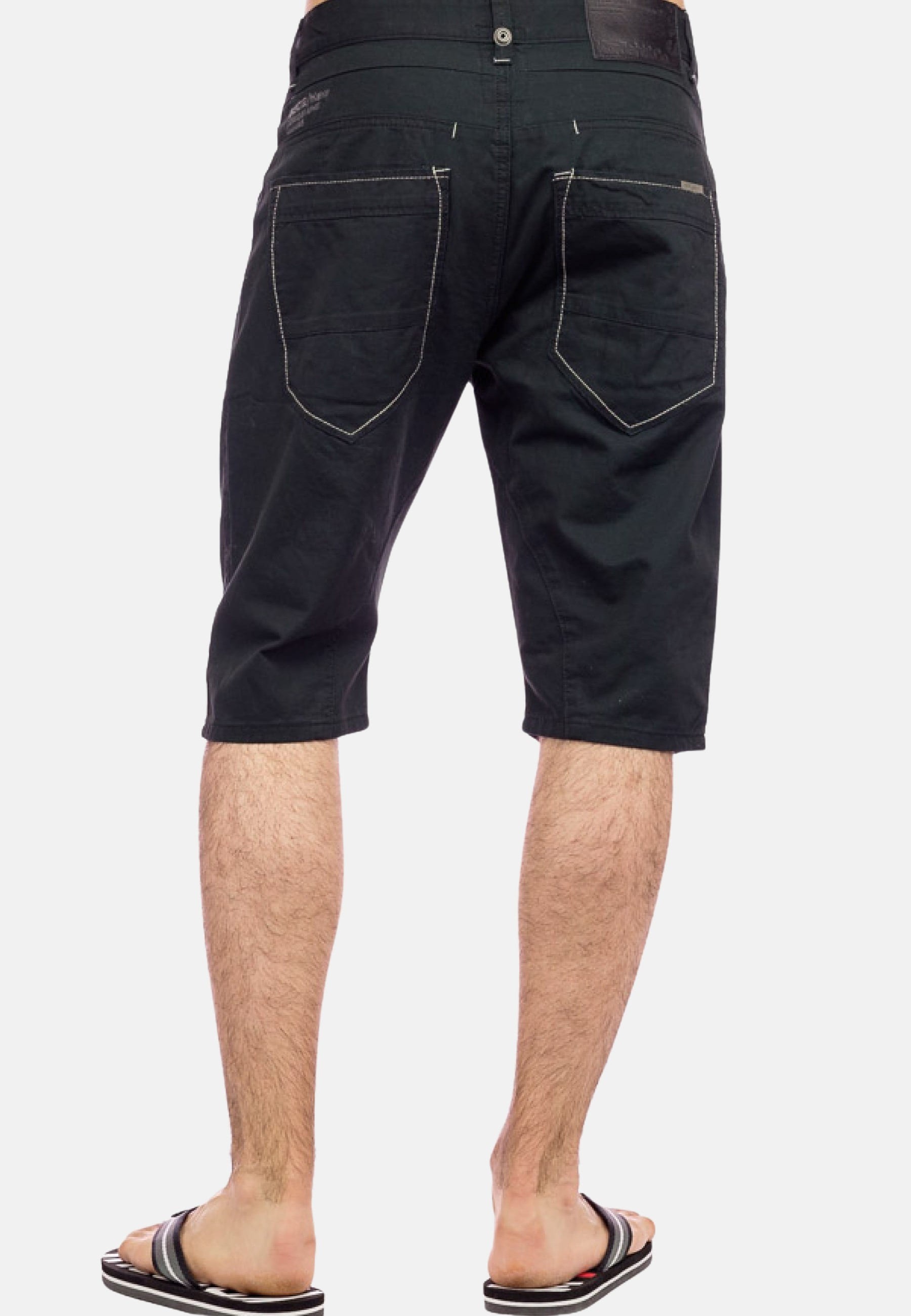 Pantalón corto bermuda de Algodón color Negro para Hombre 3