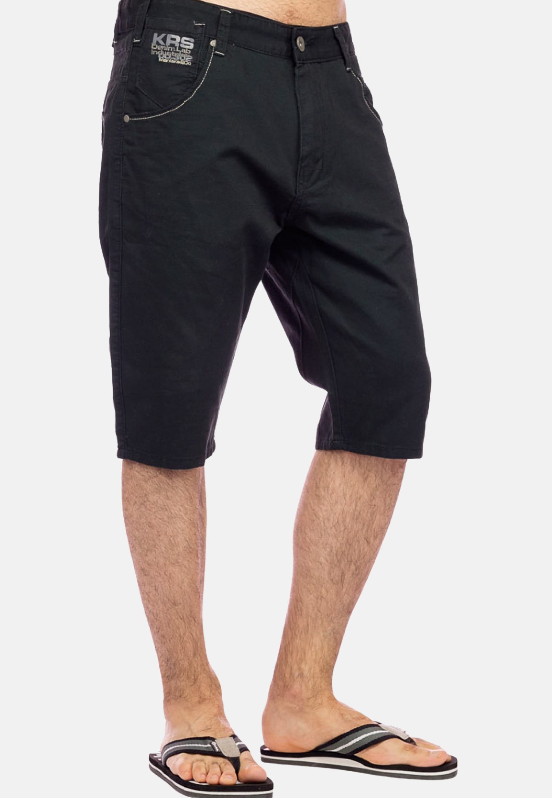 Pantalón corto bermuda de Algodón color Negro para Hombre 2