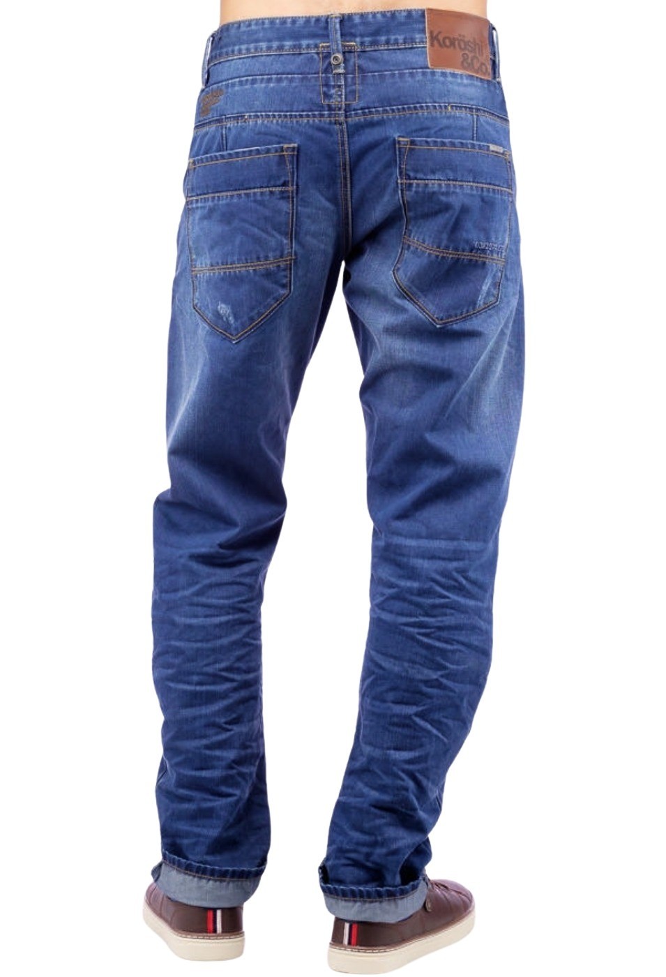 Pantalón largo comfort denim slim para Hombre color Azul 2