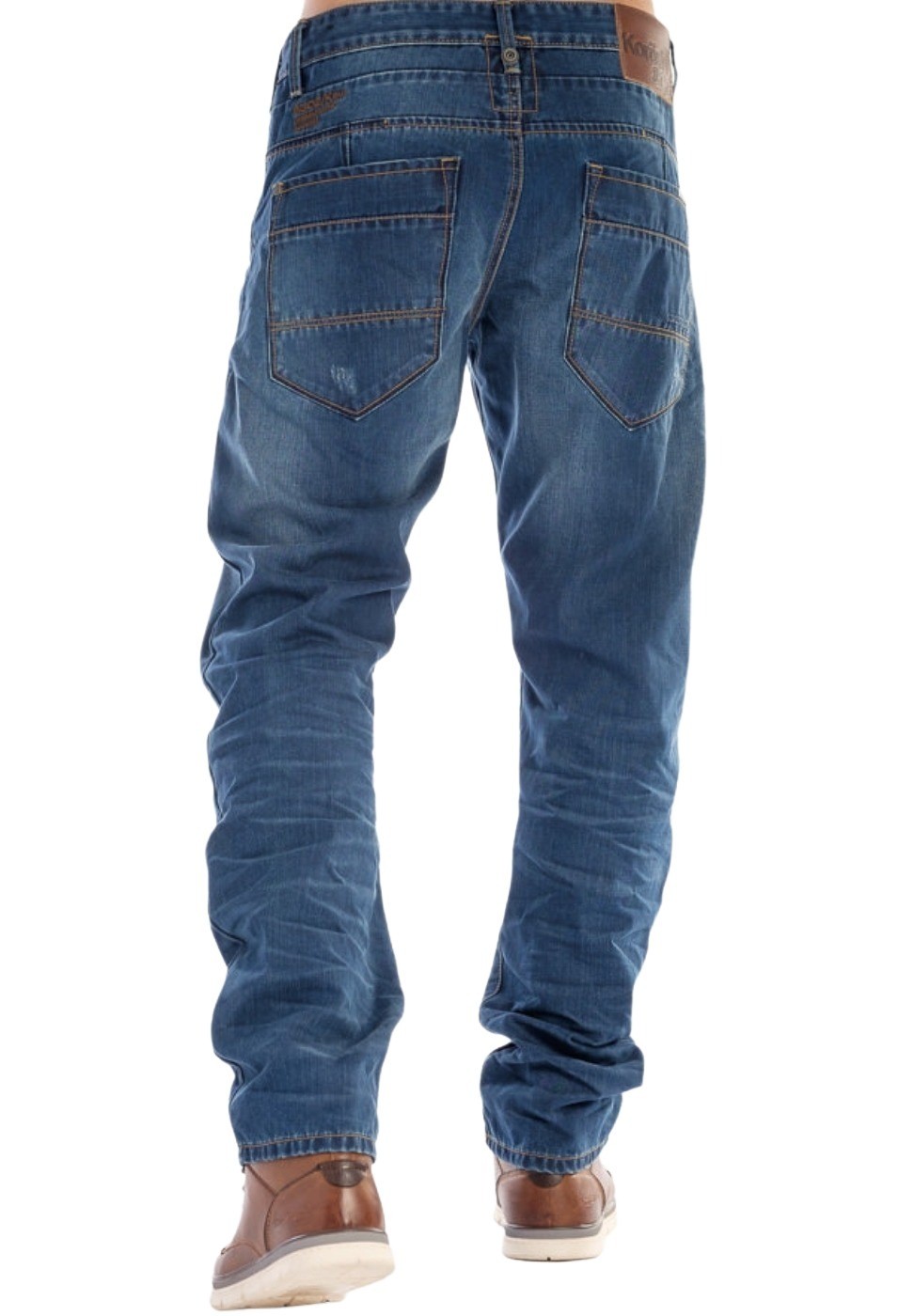 Pantalón largo comfort denim slim para Hombre color Azul 1