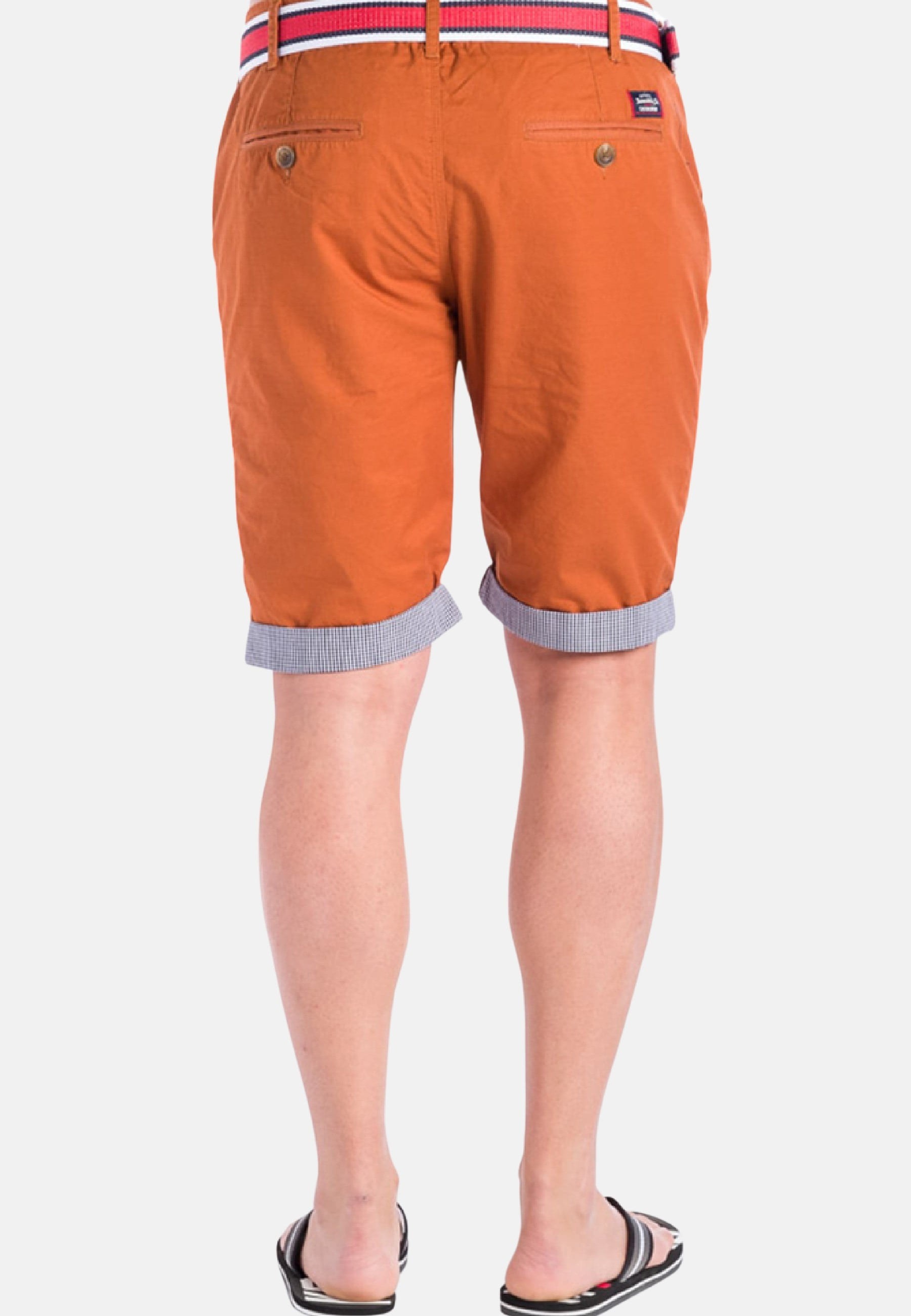 Pantalón corto Bermuda de Algodón color Teja para Hombre 1