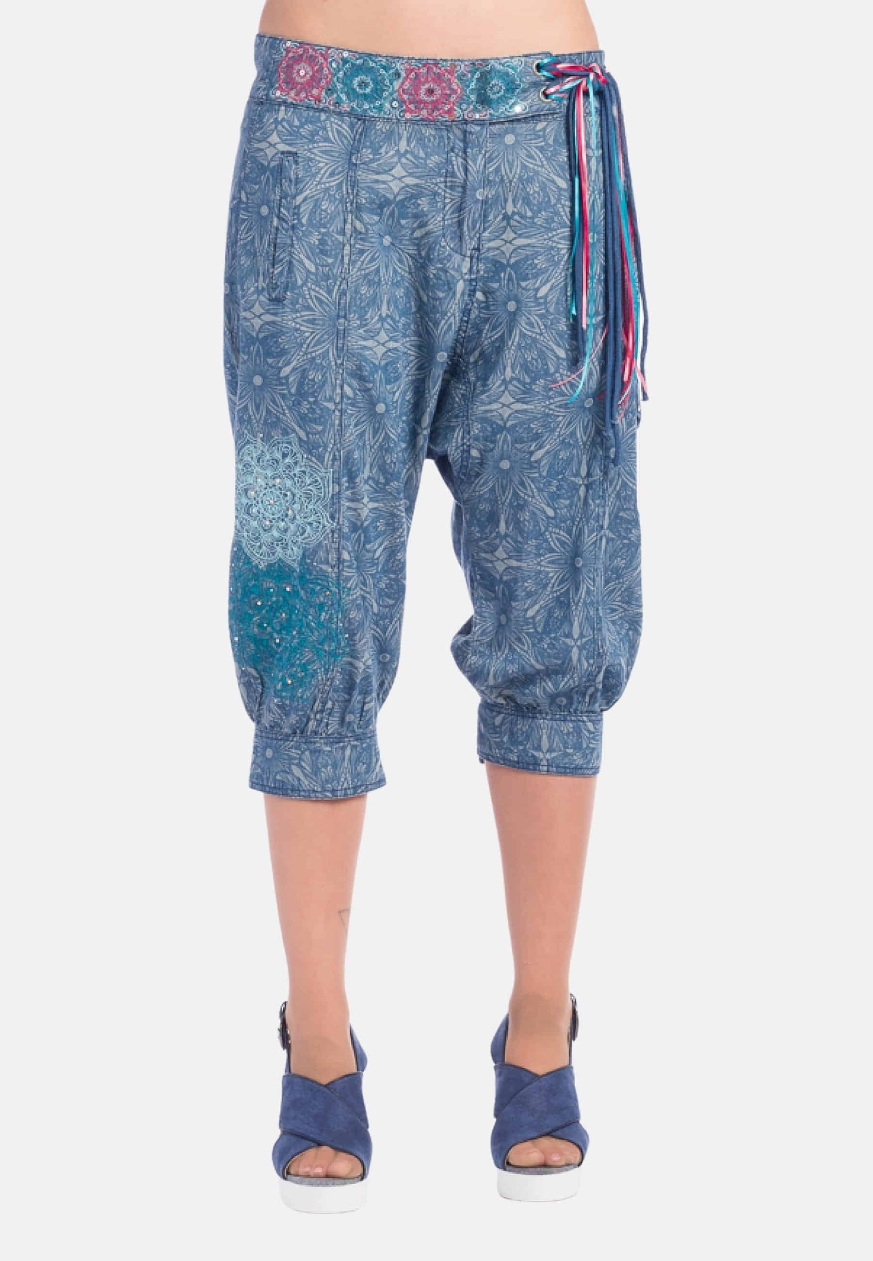 Pantalón super baggy denim color Azul para Mujer