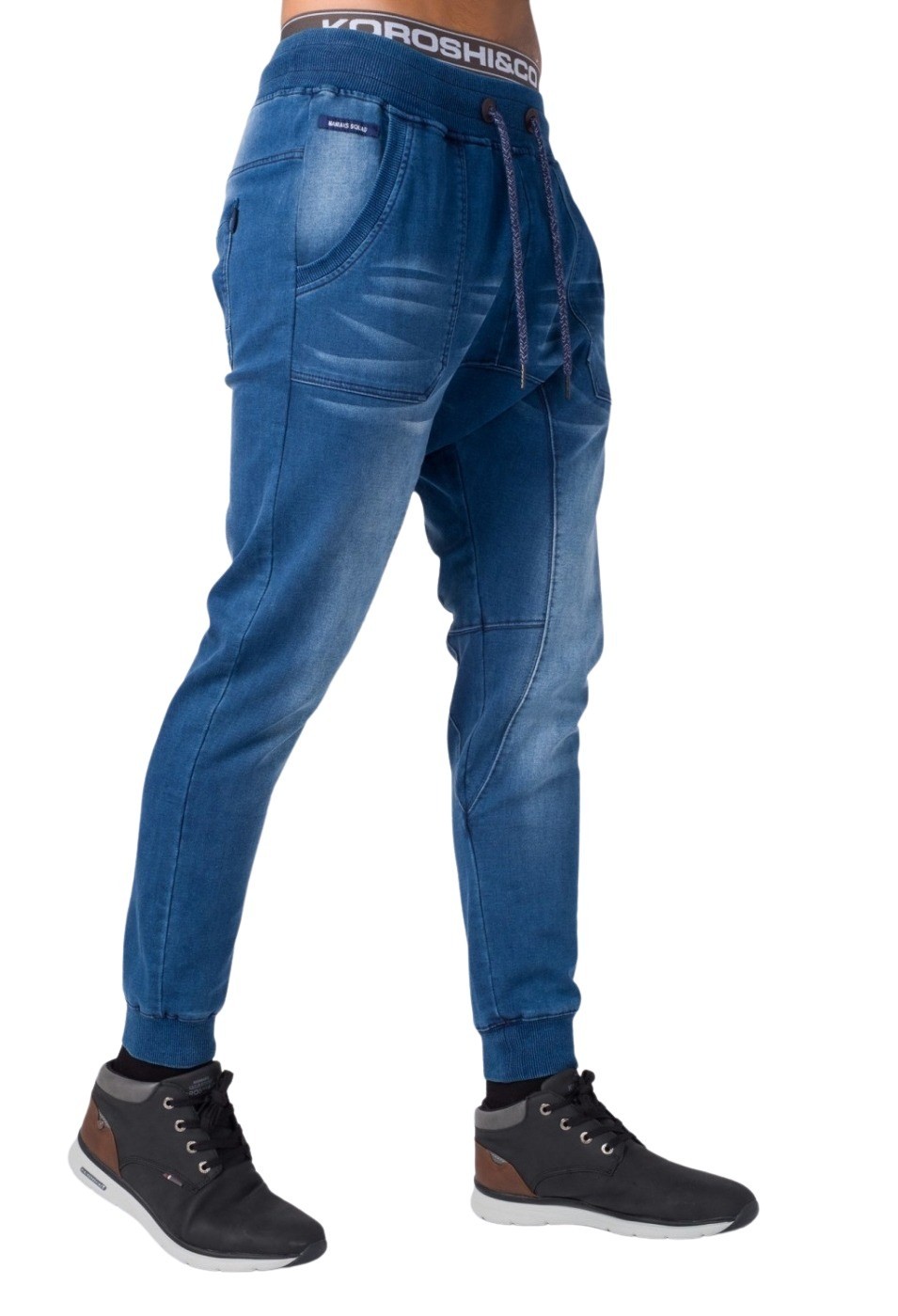 Pantalón jogging baggy denim bolsillos de color Azul para Hombre 2