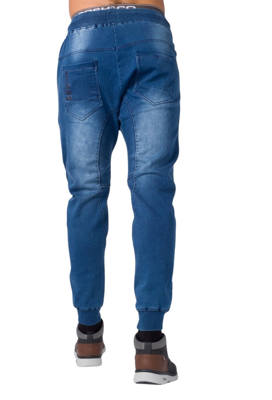 Pantalón jogging baggy denim bolsillos de color Azul para Hombre 3