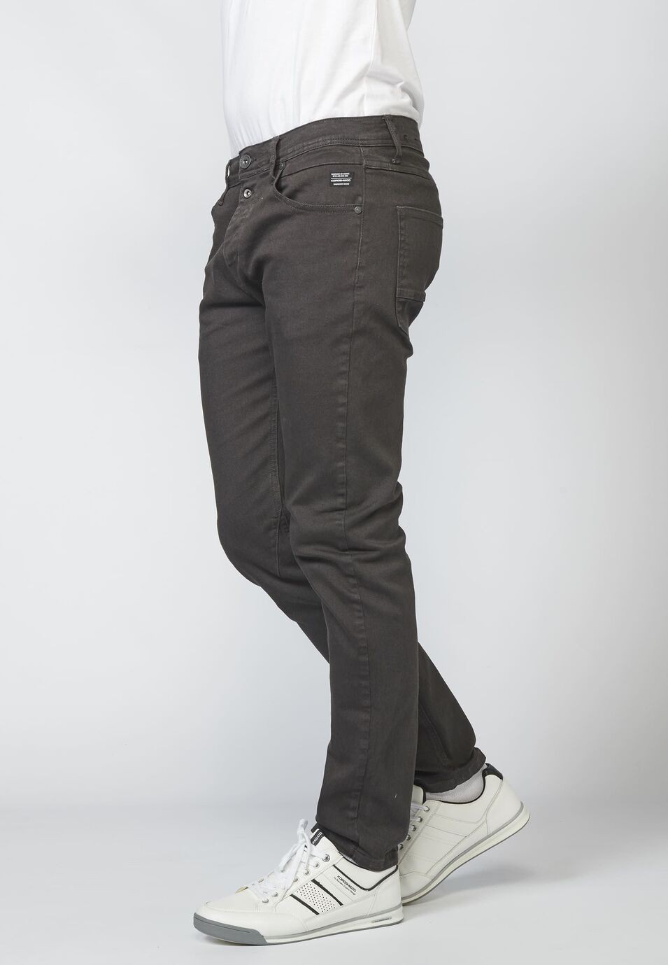 Pantalón largo, Jeans color tapered fit con Cinco Bolsillos para Hombre 2